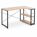 Bureau d’angle avec rangement blanc | StJean-Workspace