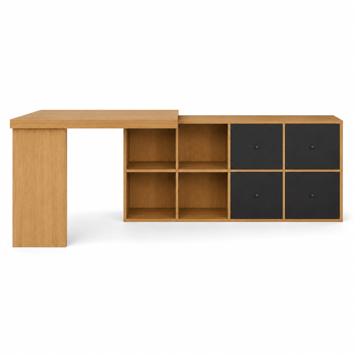 Bureau d'angle multifonction avec rangement