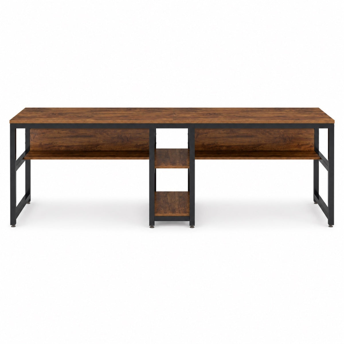 Bureau double avec rangement 200 cm