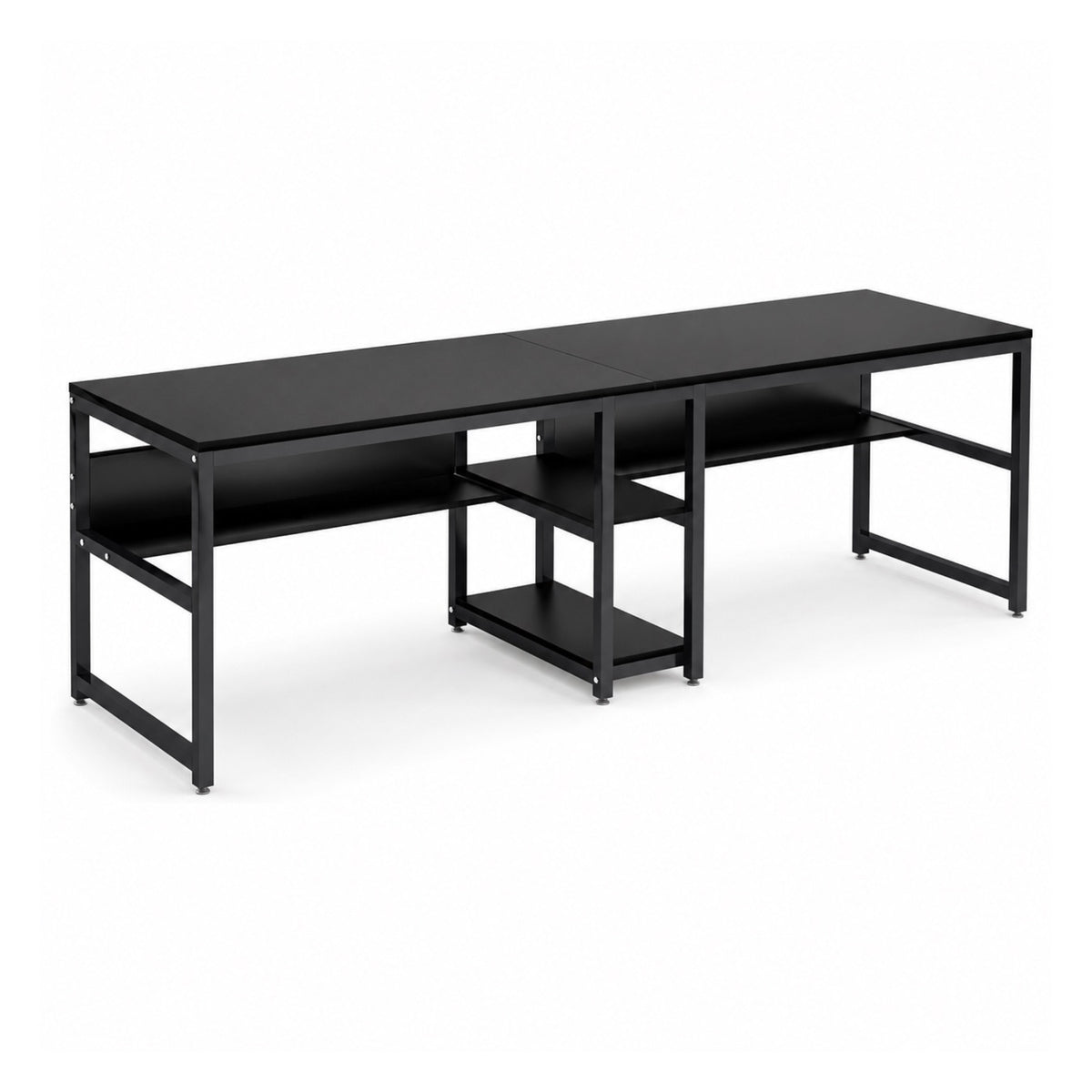 Bureau double avec rangement 200 cm