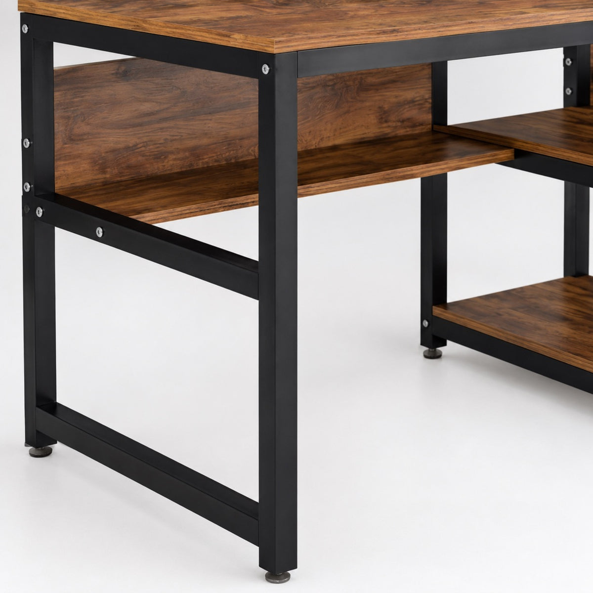 Bureau double avec rangement 200 cm