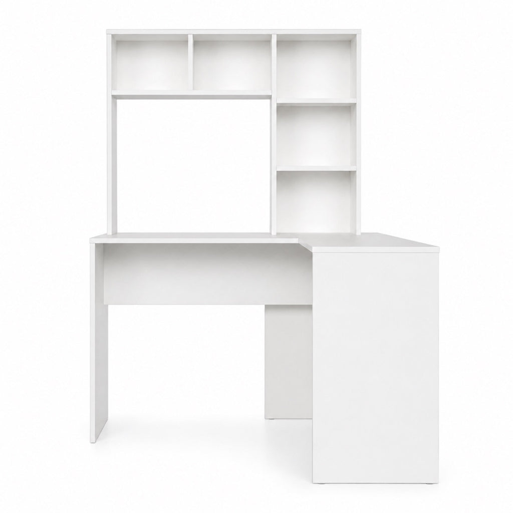 Bureau d’angle avec rangement en bois | StJean-Workspace