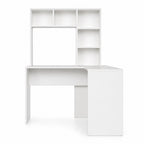 Bureau d’angle avec rangement en bois | StJean-Workspace