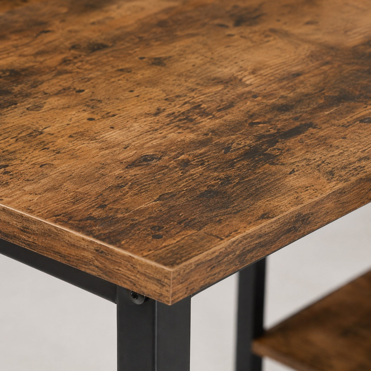 Bureau d'angle avec rangement, support pour écran