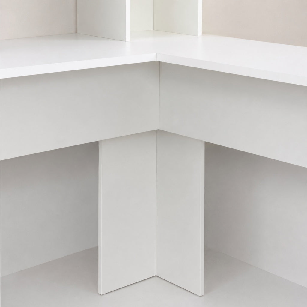 Bureau d’angle avec rangement en bois | StJean-Workspace