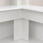 Bureau d’angle avec rangement en bois | StJean-Workspace