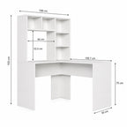 Bureau d’angle avec rangement en bois | StJean-Workspace