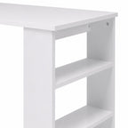 Bureau d’angle blanc modulable avec rangement | StJean-Workspace