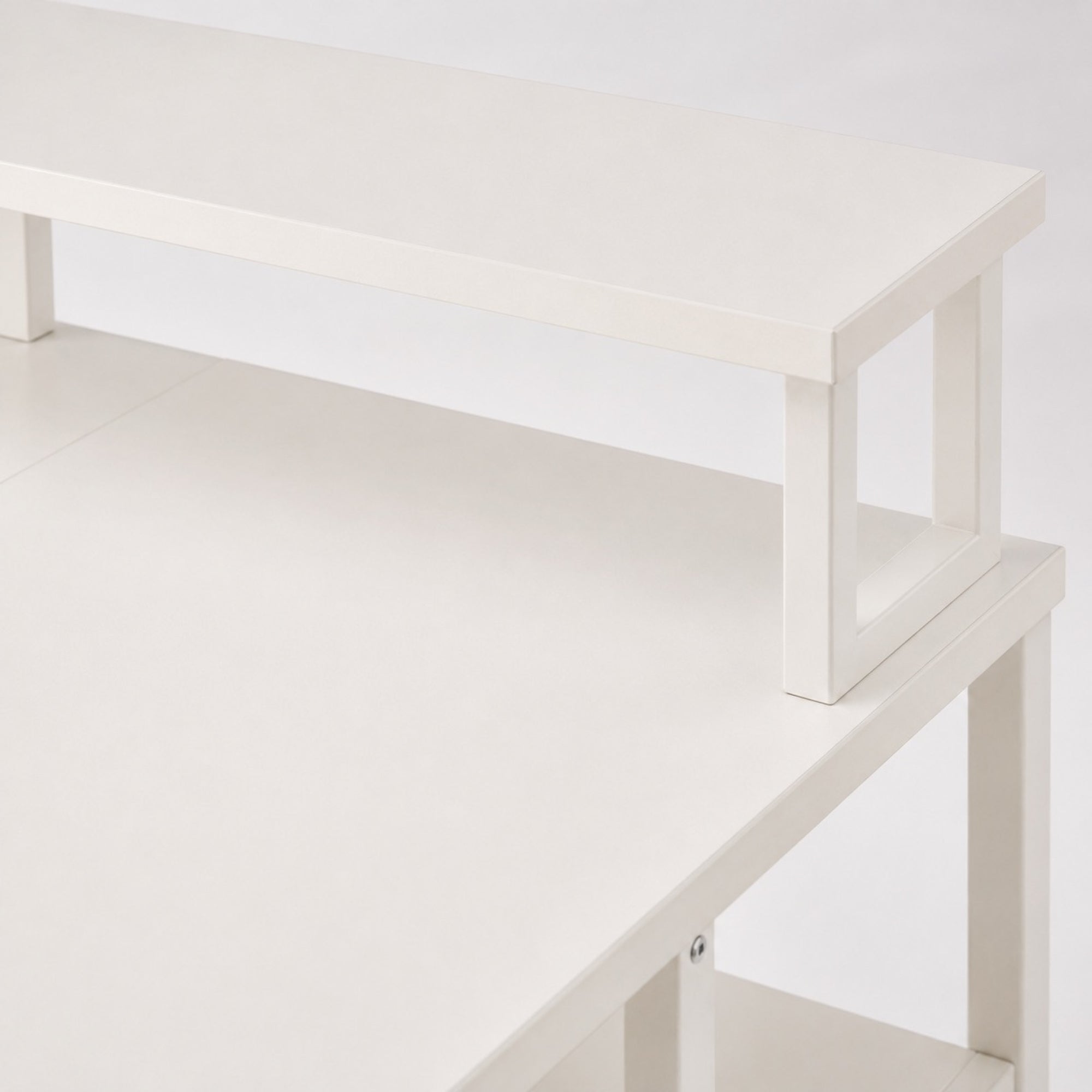 Bureau d’angle avec rangement, tiroirs et support écran | StJean-Workspace