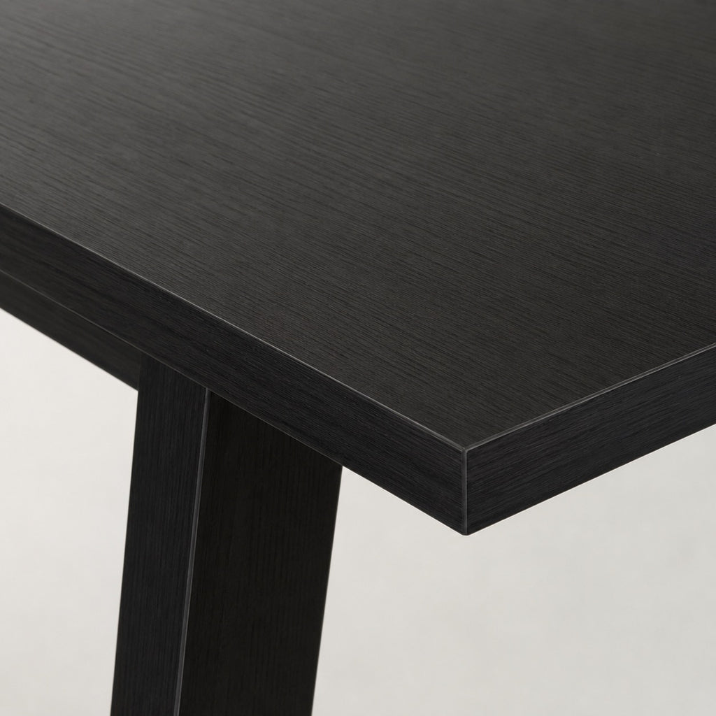 Bureau d’angle noir avec rangements et tiroirs | StJean-Workspace