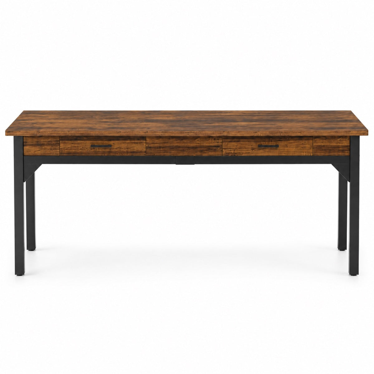 Bureau avec rangement double intégré