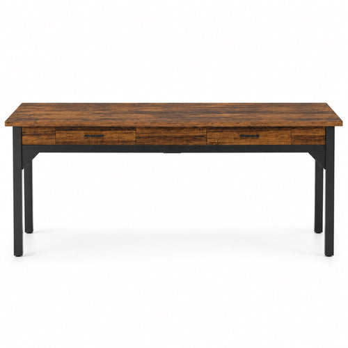 Bureau avec rangement double intégré | StJean-Workspace