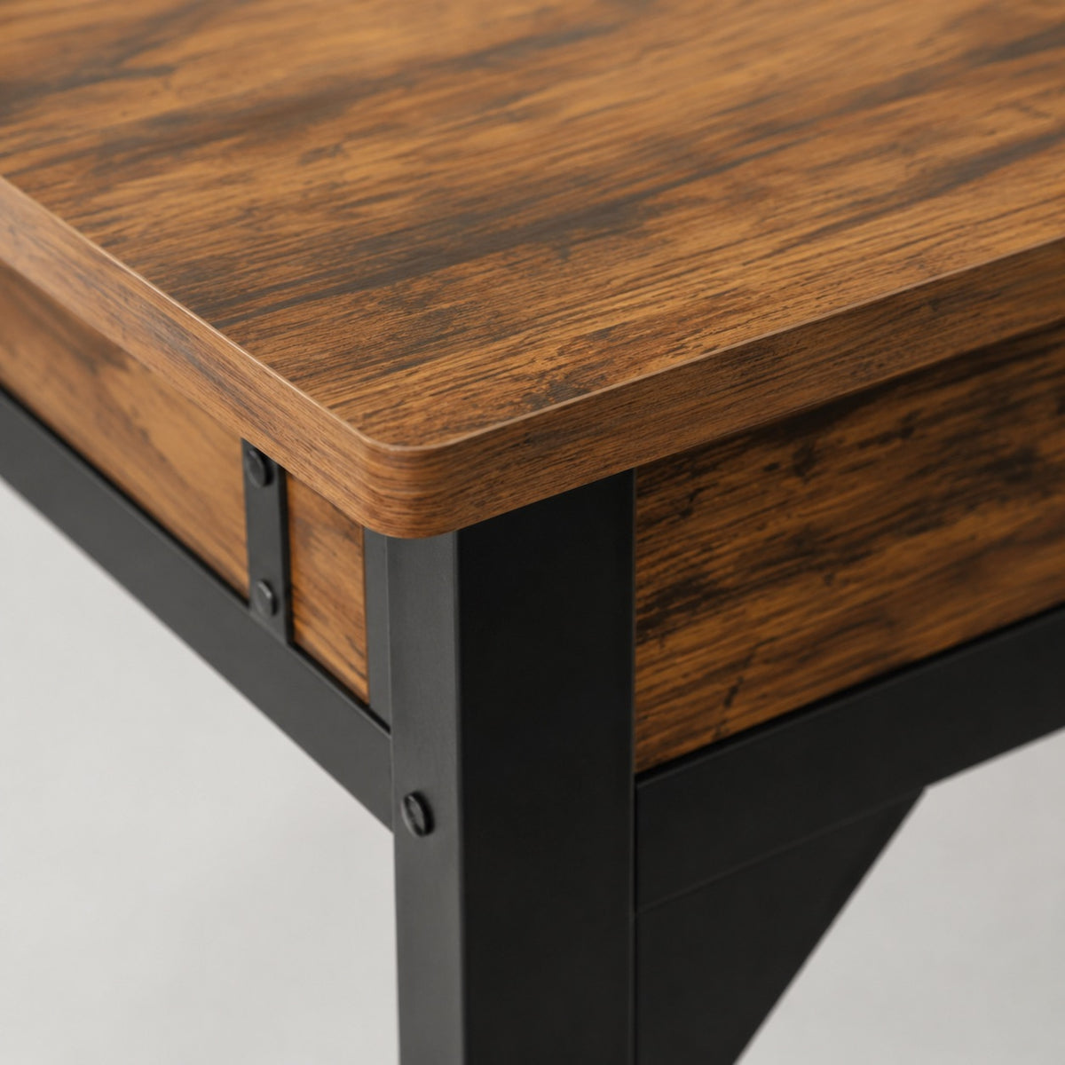 Bureau avec rangement double intégré