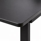 Bureau d’angle assis-debout électrique noir avec support écran | StJean-Workspace