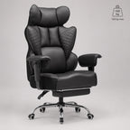 Chaise de bureau ergonomique en cuir | StJean-Workspace