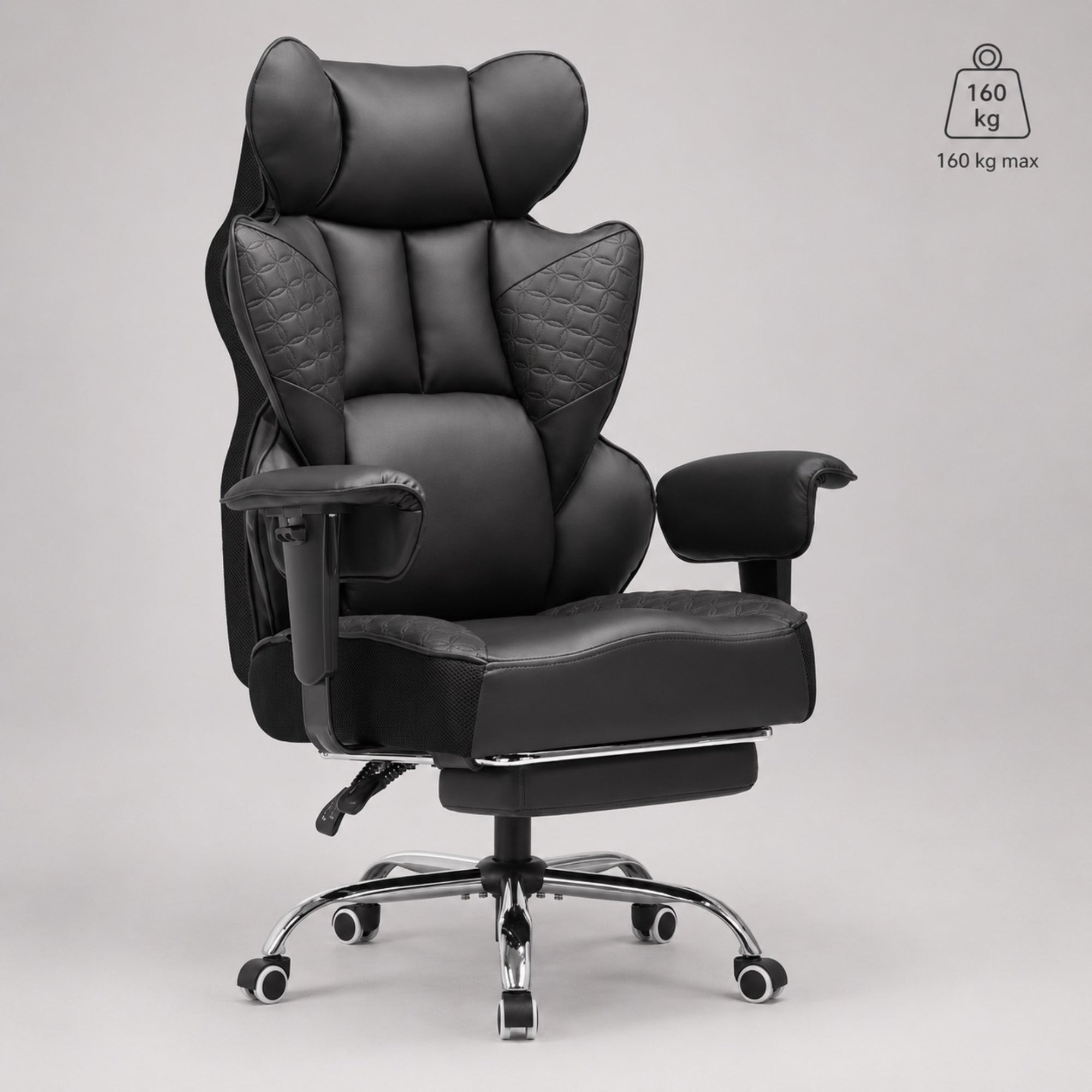 Chaise de bureau ergonomique en cuir | StJean-Workspace