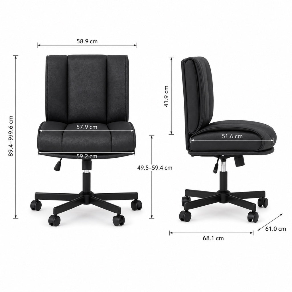 Chaise de Bureau en Cuir Design | StJean-Workspace