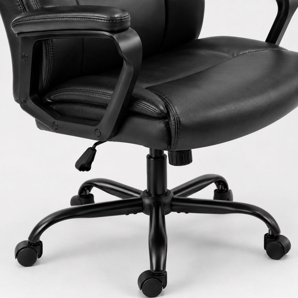 Chaise de Bureau en Cuir Design | StJean-Workspace