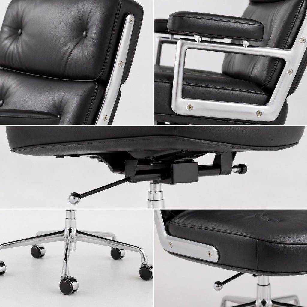 Chaise de Bureau en Cuir Design | StJean-Workspace
