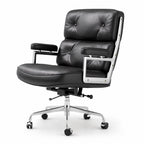 Chaise de Bureau en Cuir Design | StJean-Workspace