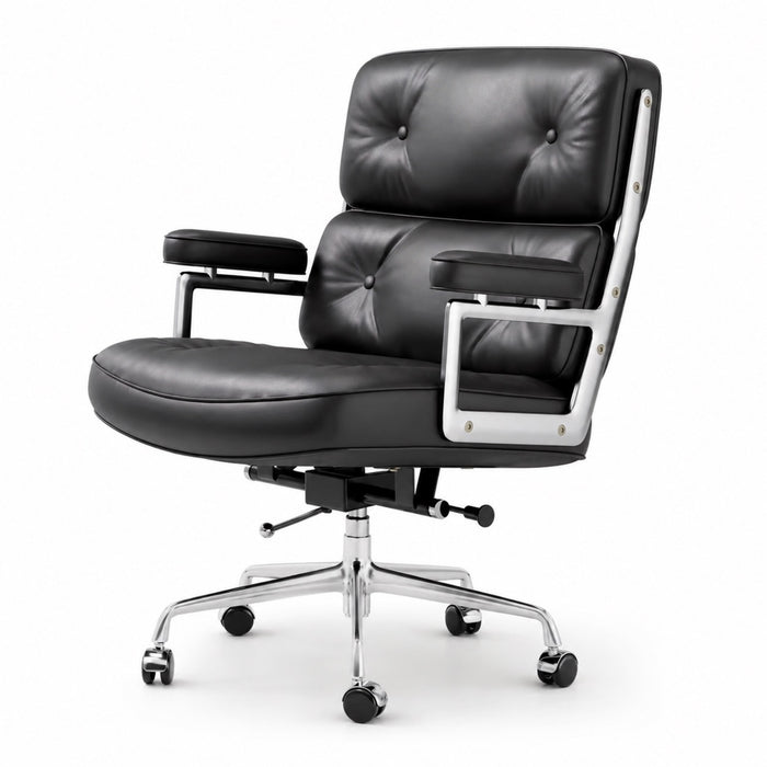 Chaise de Bureau en Cuir Design | StJean-Workspace