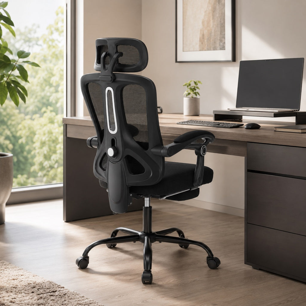 Chaise de bureau ergonomique en maille réglable | StJean-Workspace