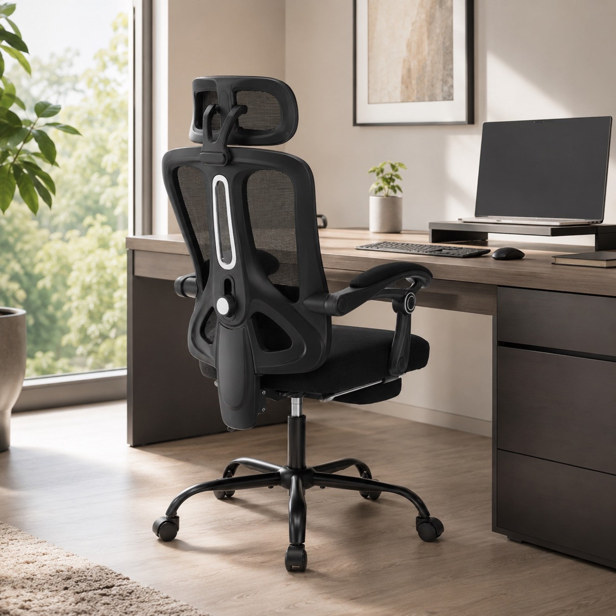 Chaise de bureau ergonomique en maille réglable | StJean-Workspace