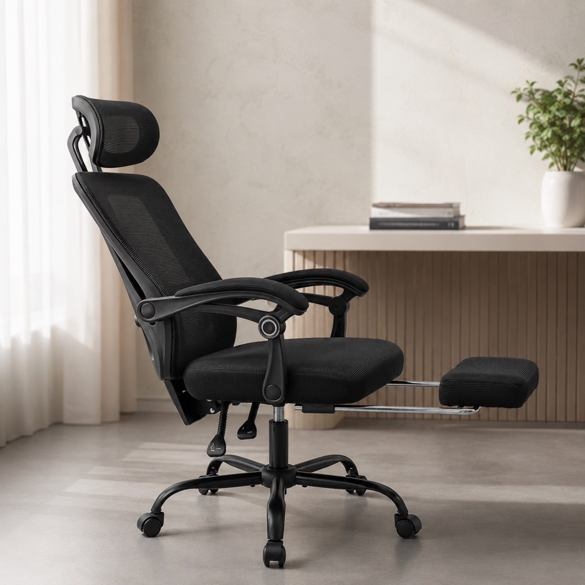 Chaise de bureau ergonomique en maille réglable | StJean-Workspace