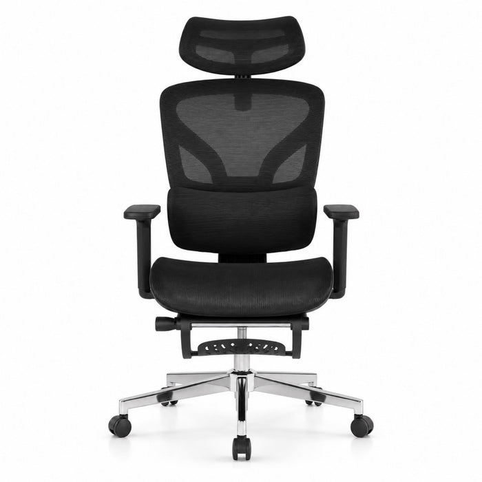 Chaise de bureau ergonomique avec repose-pieds | StJean-Workspace
