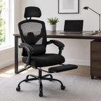 Chaise de bureau ergonomique avec repose-pieds | StJean-Workspace