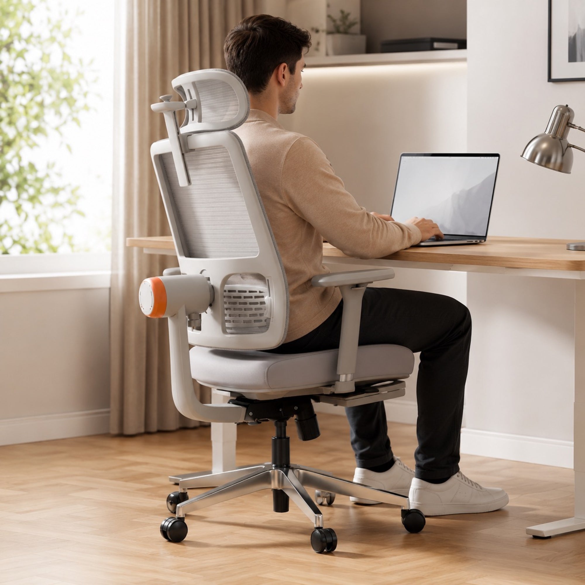 Chaise de bureau ergonomique avec soutien lombaire | StJean-Workspace