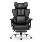 Chaise de bureau ergonomique en cuir | StJean-Workspace