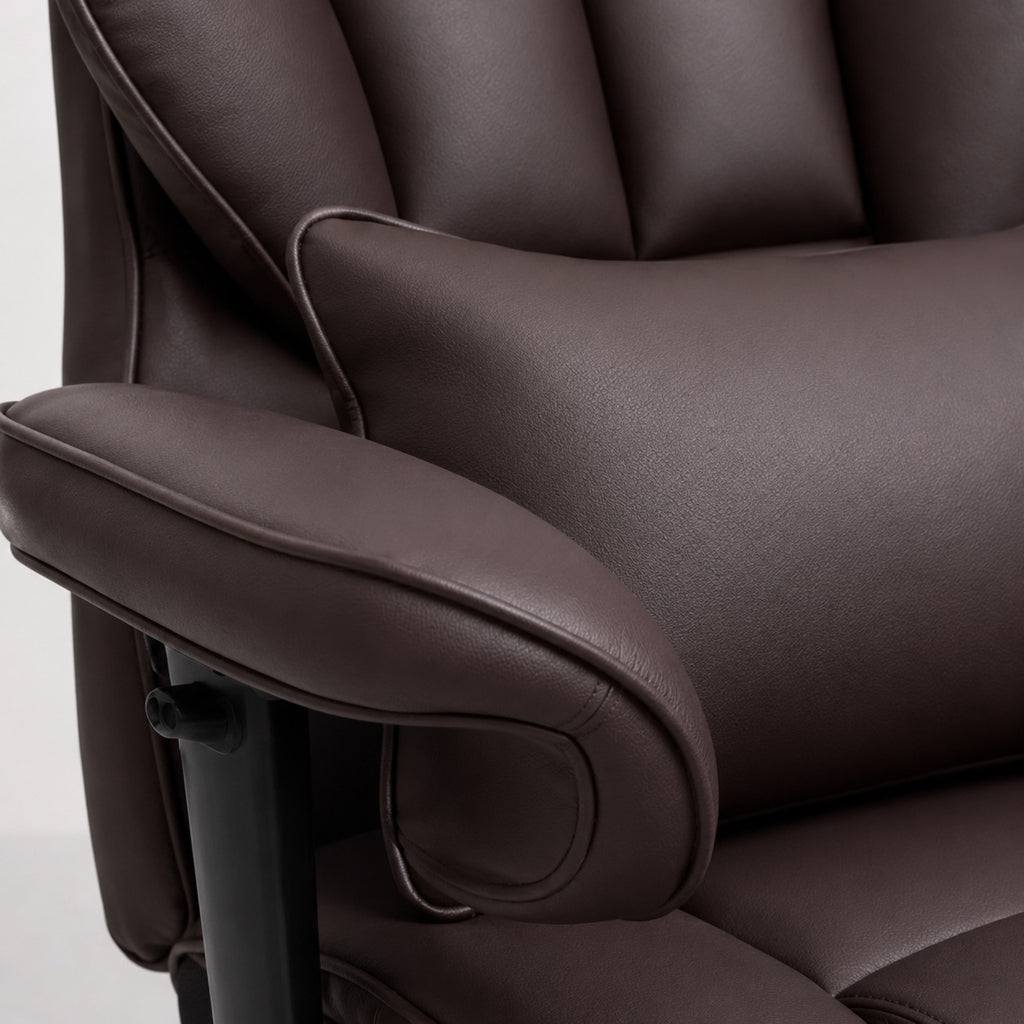 Chaise de bureau ergonomique en cuir  | StJean-Workspace