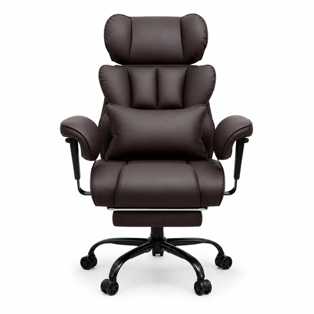 Chaise de bureau ergonomique en cuir  | StJean-Workspace