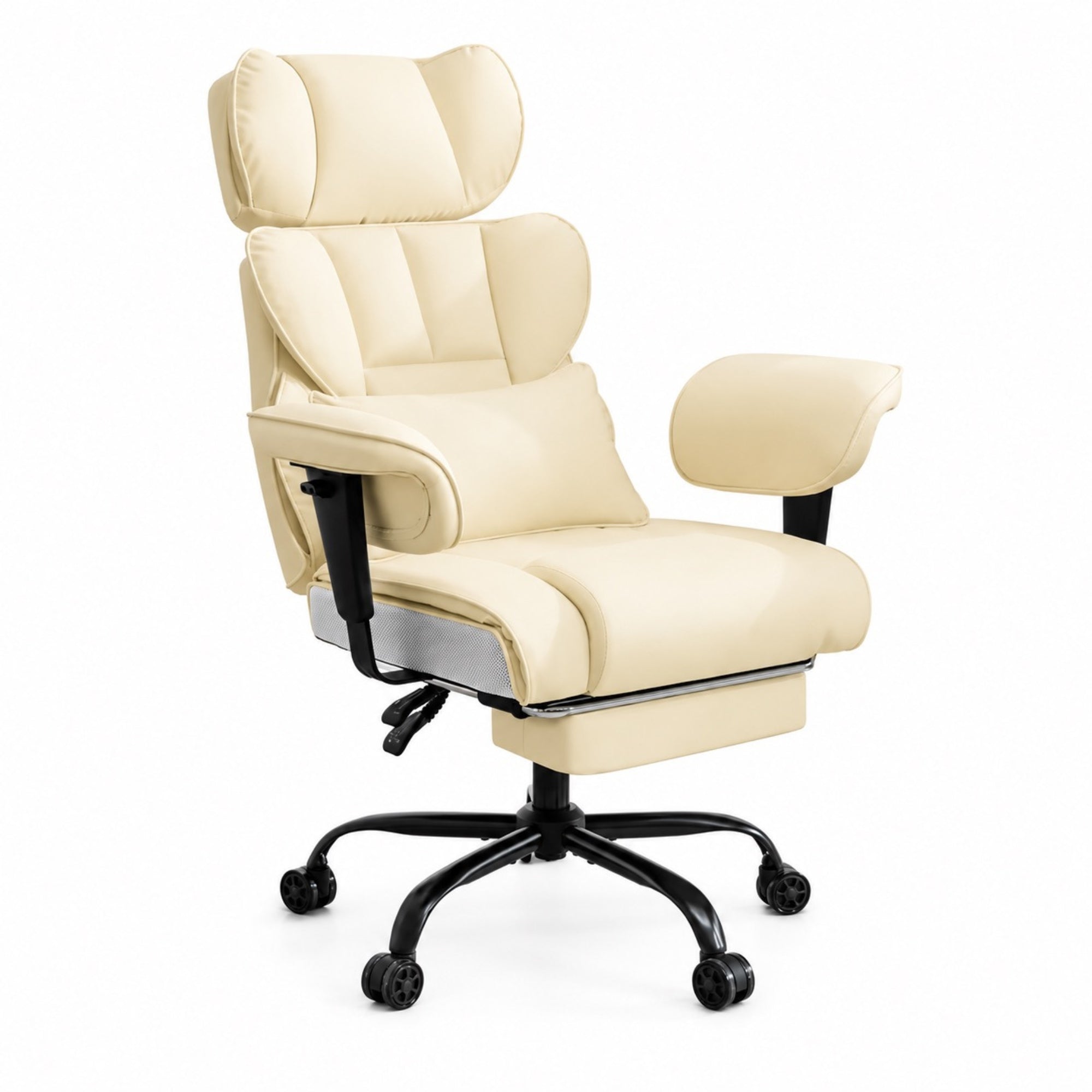 Chaise de bureau ergonomique en cuir  | StJean-Workspace