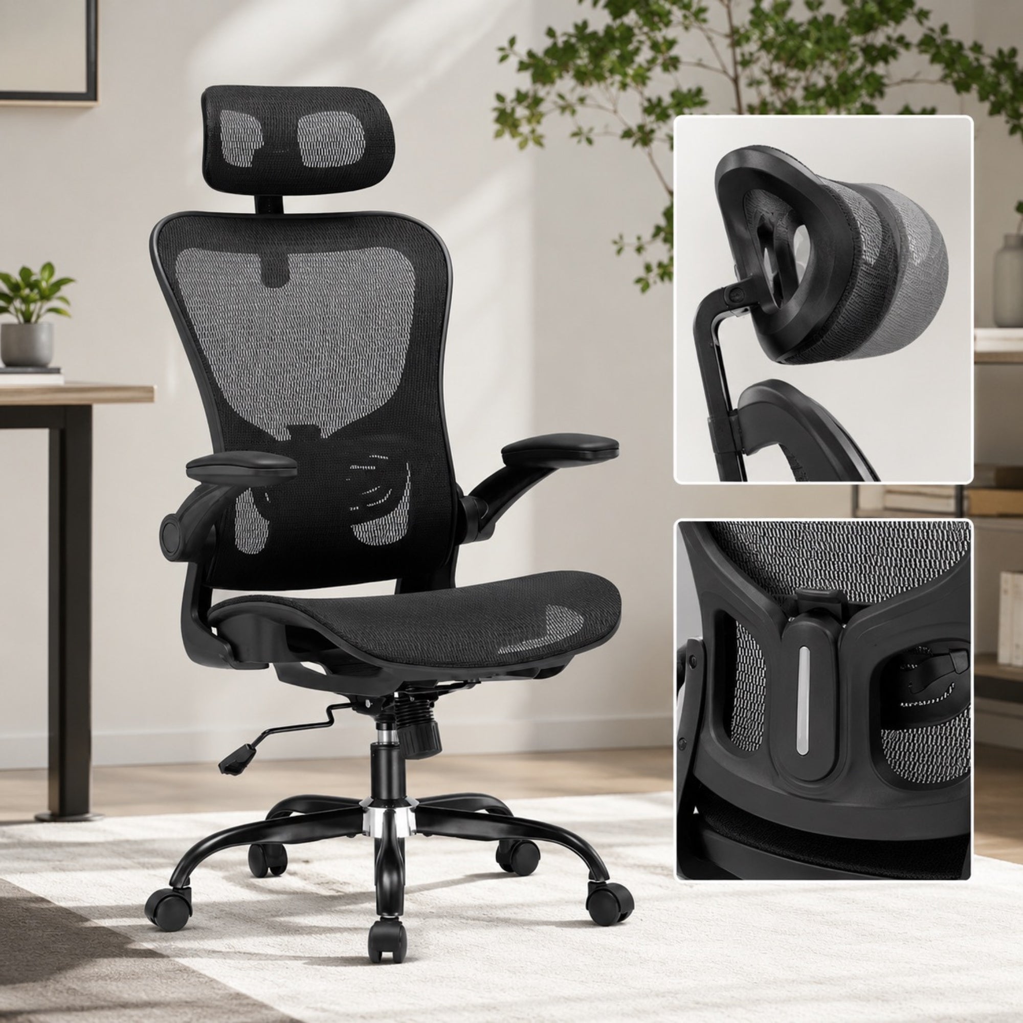 Chaise de bureau ergonomique en maille | StJean-Workspace