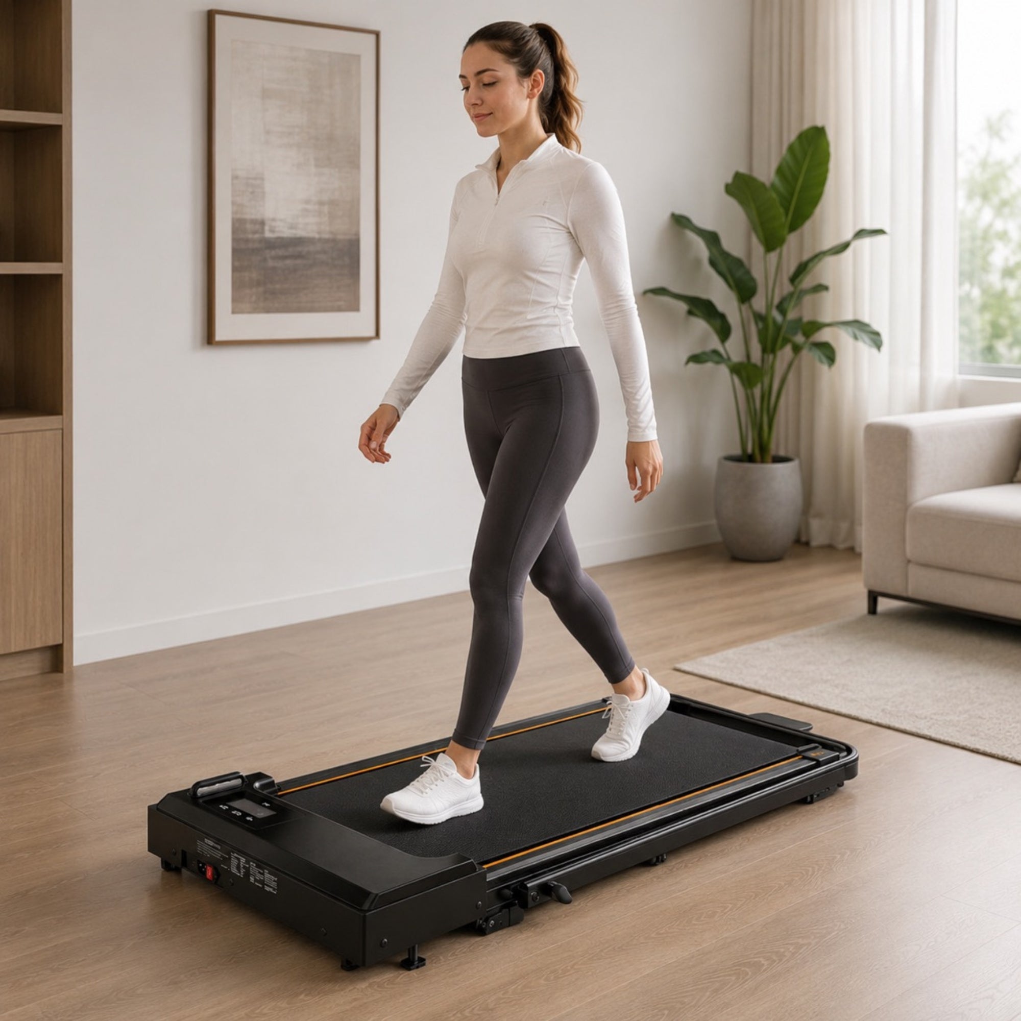 Tapis de Marche Pliable Inclinable Compact | StJean-Workspace
