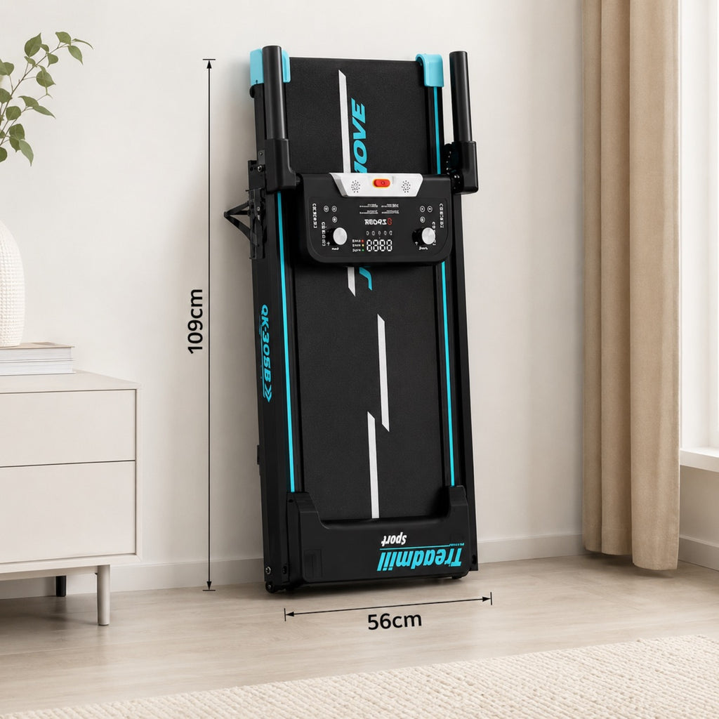 Tapis de marche pliable inclinable avec Bluetooth | StJean-Workspace